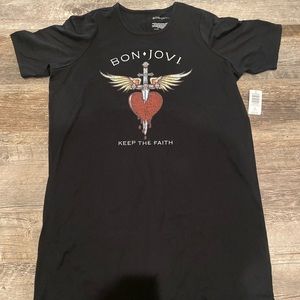 Torrid Bon Jovi Band Tee Dress 2X